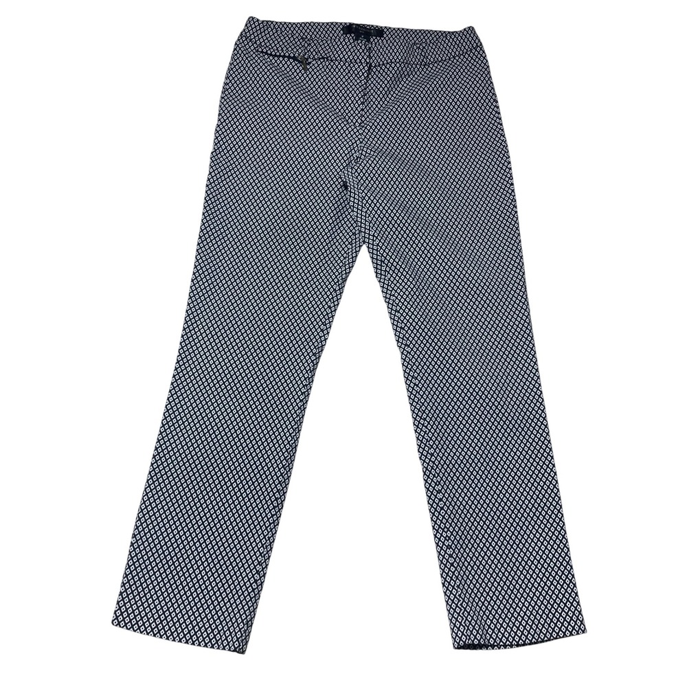 Beth & Madison Black & White Diamond Print Career Pants Size 12 - Picture 1 of 12